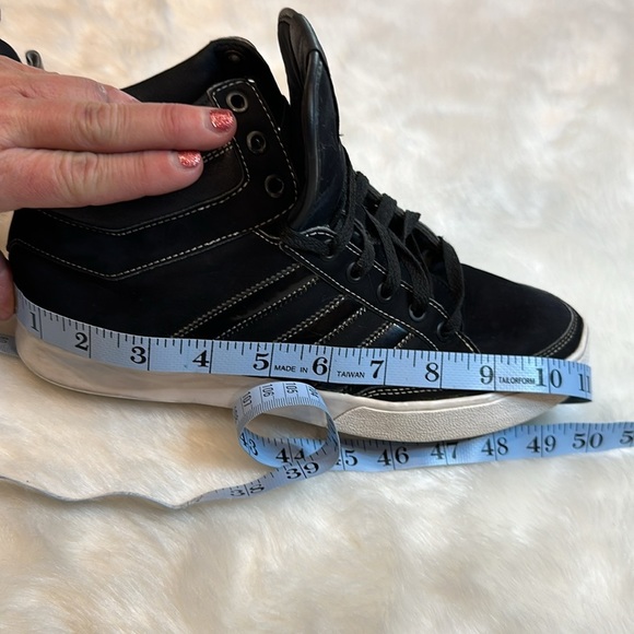 Adidas black and white high tops, size 8.5 - Picture 9 of 12